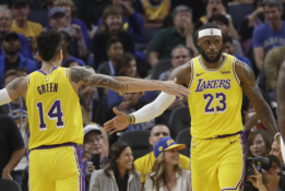 „Lakers“ rungtynėse su „Thunder“ versis be L.Jameso ir D.Greeno, abejojama, ar pasirodys A.Davisas