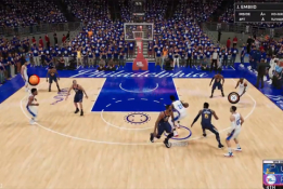 NBA 2K22 kuriozas: po metimo žaidėjas puolė slėptis tarp žiūrovų