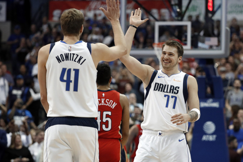 D. Nowitzki tikisi, kad L. Dončičius liks Dalase visą likusią karjerą 