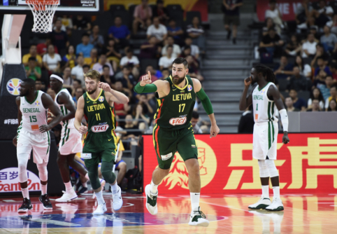 Galingai Pasaulio taurėje startavusi Lietuva nepaliko jokių šansų Senegalo rinktinei