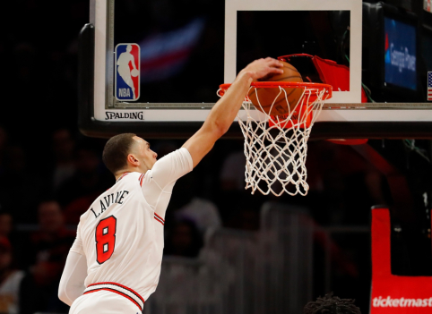 Z.LaVine'as sukūrė gražiausią NBA dešimtuko epizodą