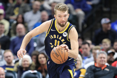 Sabonis buvo per plauką nuo trigubo dublio, o „Pacers“ pasiekė trečią pergalę iš eilės 