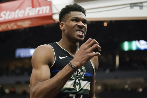 G. Antetokounmpo surengė istorinį pasirodymą