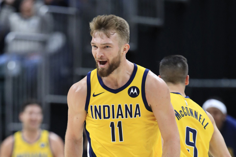 D.Sabonis pasižymėjo pirmuoju trigubu dubliu NBA