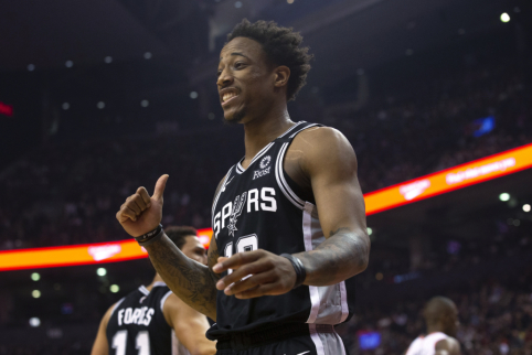 DeRozano skrydis tapo gražiausiu NBA dienos epizodu