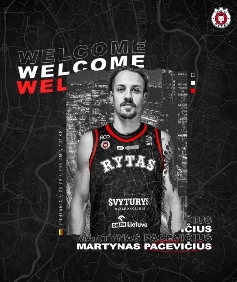 „Rytas“ skolina Martyną Pacevičių Prienų ekipai