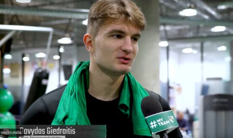 D. Giedraitis: „Turi pats viską išsikovoti aikštelėje“ (VIDEO)