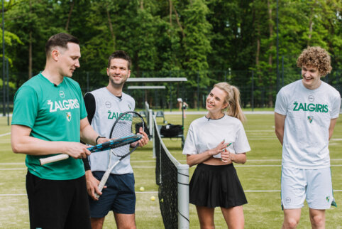 Žalgiriečiai išbandė naują sporto šaką