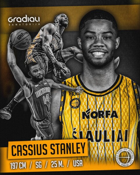 Šiauliuose – NBA dėjimų konkurse dalyvavęs C. Stanley