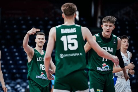Lietuvaičiai joja toliau: Lietuvos U18 vaikinų rinktinė įveikė Serbiją