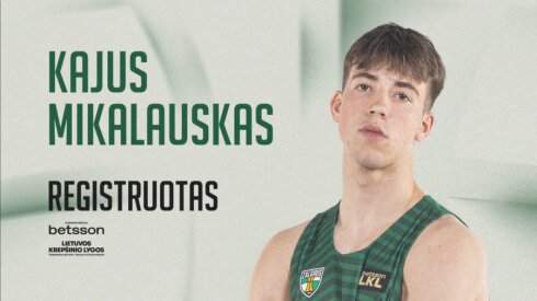 „Žalgiris“ LKL kovoms užregistravo K. Mikalauską