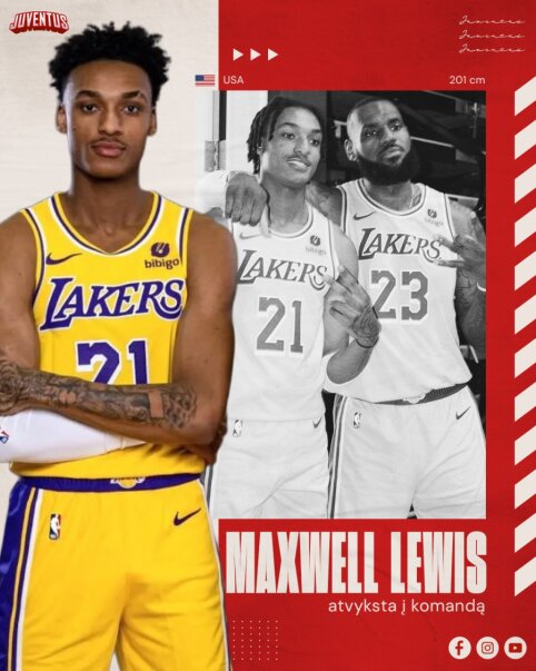 &bdquo;Juventus&ldquo; puolėjų grandį papildė buvęs &bdquo;Lakers&ldquo; žaidėjas