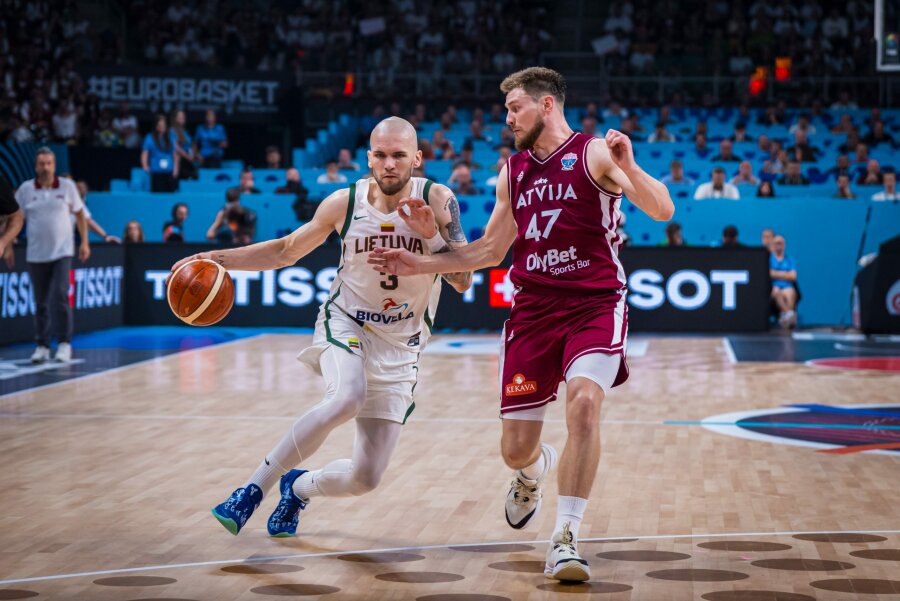 Europos čempionato aštuntfinalyje – Lietuvos rinktinės pergalė prieš Latviją