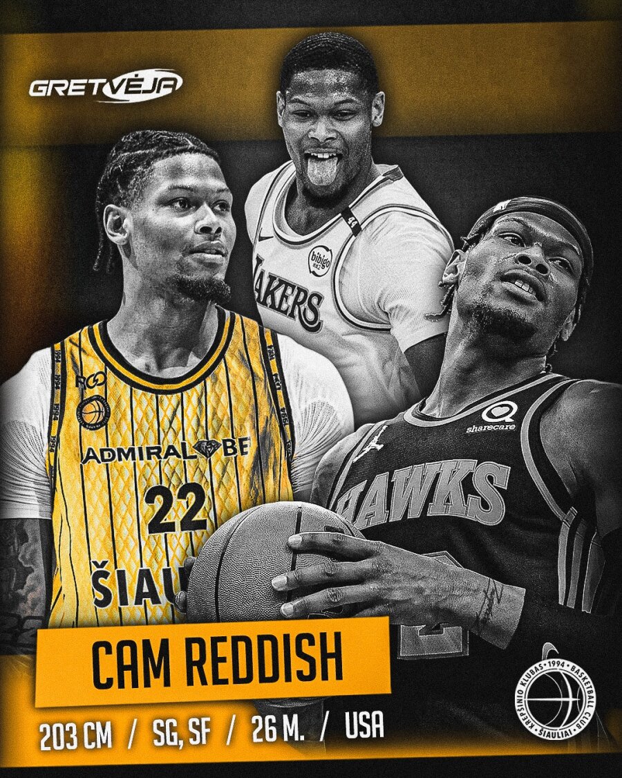 „Šiauliuose“ – visą karjerą NBA praleidęs C.Reddishas